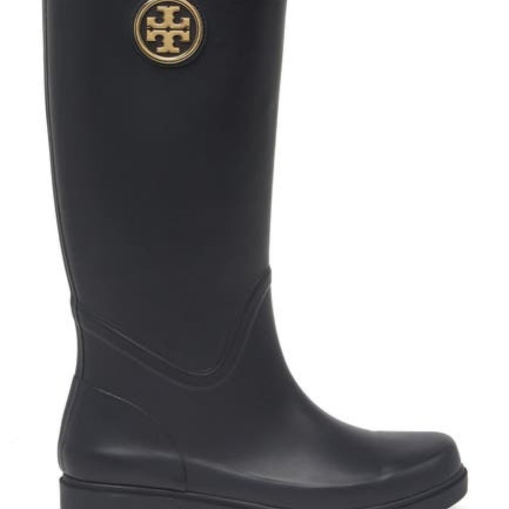 Tory Burch Sarah Logo Rain Boot Sizes 10 & 11 NWT